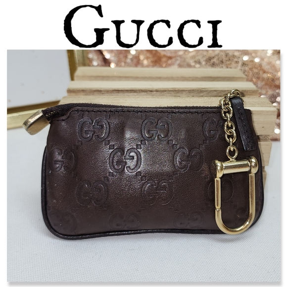 Gucci Accessories - Authentic Gucci Guccissima Brown Leather Keychain Pouch With Retail Bag